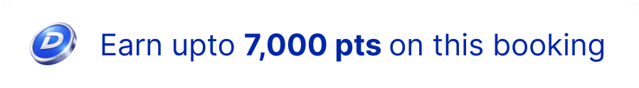 Earn upto 7,000 points on this booking