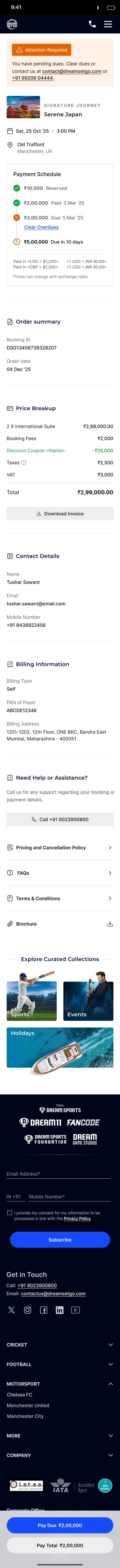 Payment due after a skipped instalment